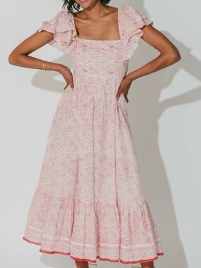 Cleobella Meera Midi dress in Ditzy Paisley. Size Medium.